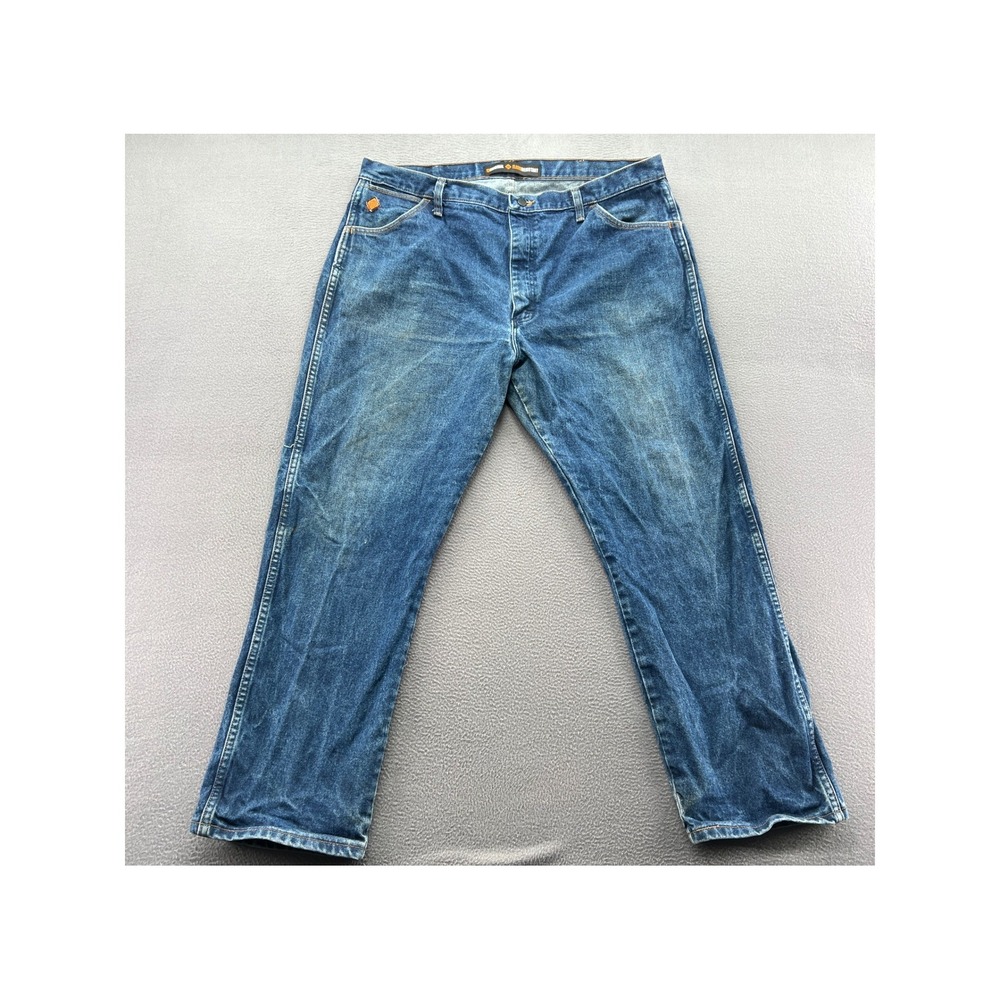 Wrangler Jeans Mens 40x30 FR Flame Resistant 13 Original Blue Denim HRC2 2112